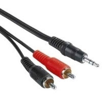Hama Audio Connecting Cable 2 RCA Male Plugs - 3.5 mm Male Plug Stereo, 5 m (00043343)